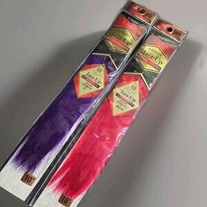 MilkyWay Saga Remy Jazz-Up Accent Colors Purple & Pink 10" Human Hair Extensions